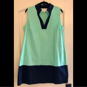 Sail to Sable mint green and navy blue dress